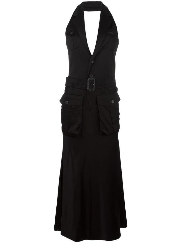 Jean Paul Gaultier Pre-owned Backless Halterneck Dress - Black