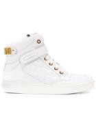 Moschino Quilted Hi-top Sneakers