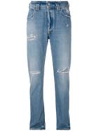 Cycle - Distressed Slim-fit Jeans - Women - Cotton - 29, Blue, Cotton