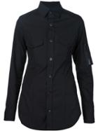 Yohji Yamamoto Sleeve Pocket Work Jacket, Women's, Size: 1, Black, Cotton