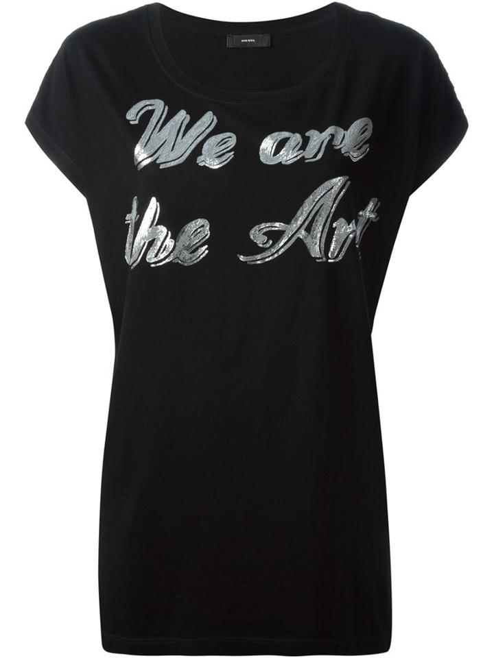 Diesel Foil Slogan T-shirt