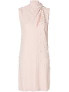Stella Mccartney Pearl-embellished Dress - Pink & Purple