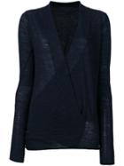 Humanoid - Knit Wrap Top - Women - Virgin Wool - Xs, Blue, Virgin Wool