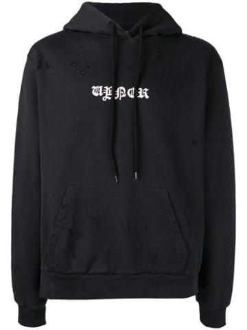 Vyner Articles Distressed Hoodie - Black