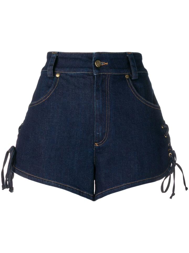Roberto Cavalli Short Denim Shorts - Blue
