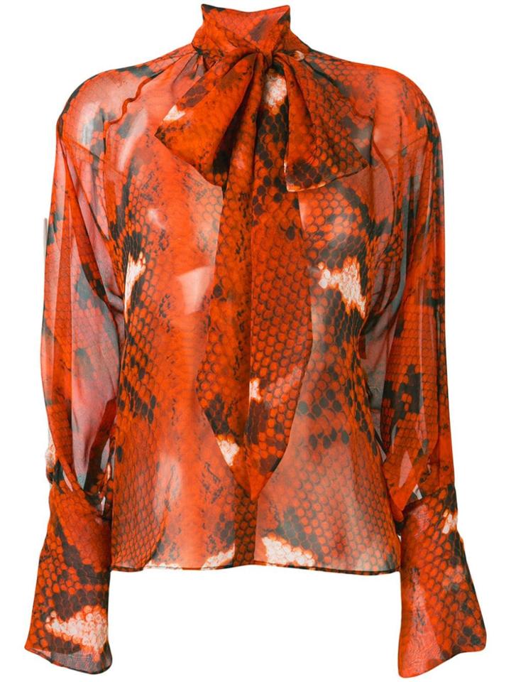 Petar Petrov Bea Snake-print Shirt - Red