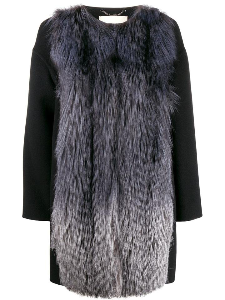 Fendi Straight Gradient Coat - Black