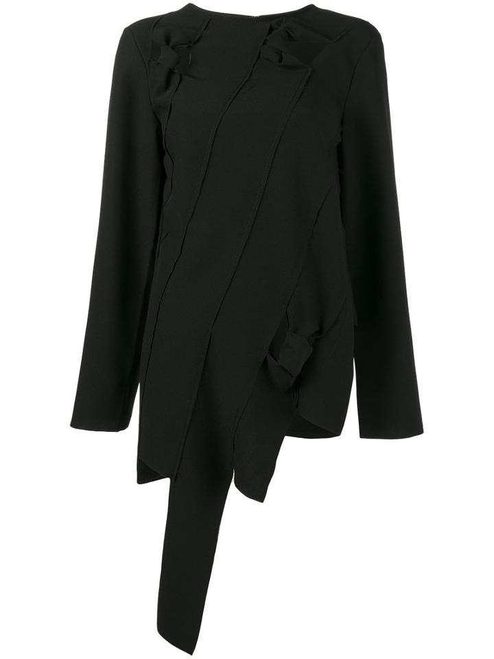 Rejina Pyo - Sonia Cutout Asymmetric Top - Women - Polyester - 10, Black, Polyester