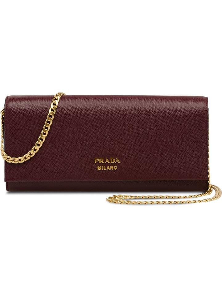 Prada Bibliothèque Bag - Red