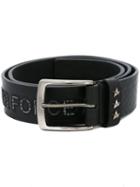 Philipp Plein 'shattrath' Customisable Tag Belt, Men's, Size: 90, Black, Leather