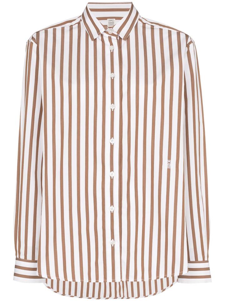 Toteme Capri Button-down Striped Shirt - Red