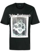 John Richmond Sacred Heart Print T-shirt - Black
