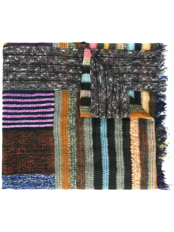 Pierre-louis Mascia Striped Scarf, Women's, Wool/silk