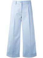 P.a.r.o.s.h. - Denim Cropped Trousers - Women - Cotton/spandex/elastane - Xs, Blue, Cotton/spandex/elastane