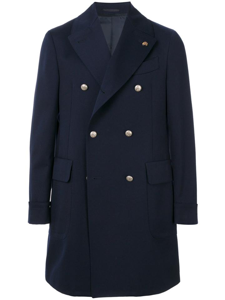 Gabriele Pasini Tailored Double-breasted Coat - Blue