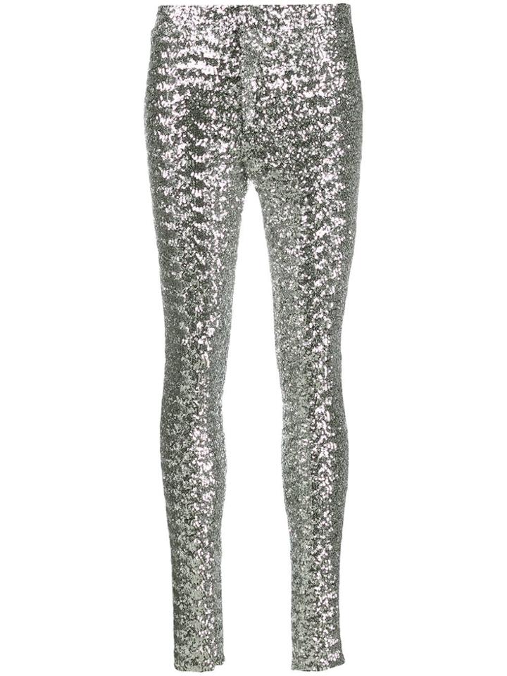 Isabel Marant Odiz Sequinned Trousers - Metallic