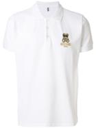 Moschino Teddy Bear Logo Polo Shirt - White