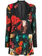 Paul Smith Floral Print Blazer - Black