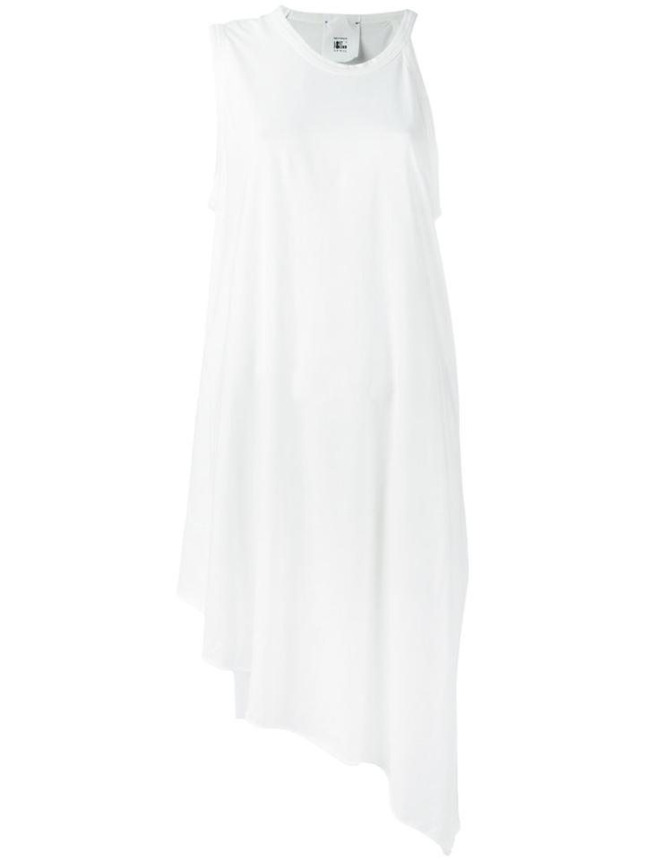 Lost & Found Rooms Asymmetric Oversized Tank, Women's, Size: Small, White, Cotton