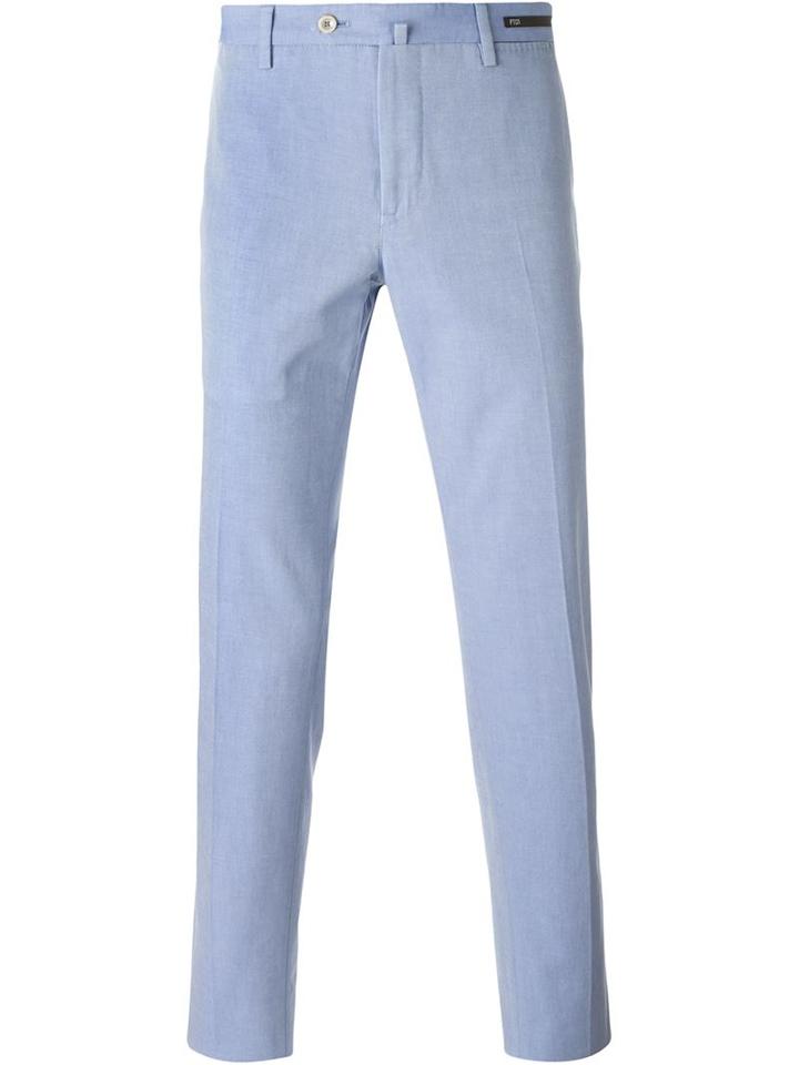 Pt01 Tapered Trousers, Men's, Size: 56, Blue, Cotton