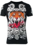 Philipp Plein 'philipp Tiger' T-shirt, Men's, Size: Large, Black, Cotton