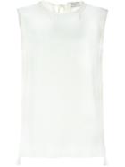 Lanvin - Sleeveless Top - Women - Cotton/acetate/viscose - 40, Nude/neutrals, Cotton/acetate/viscose