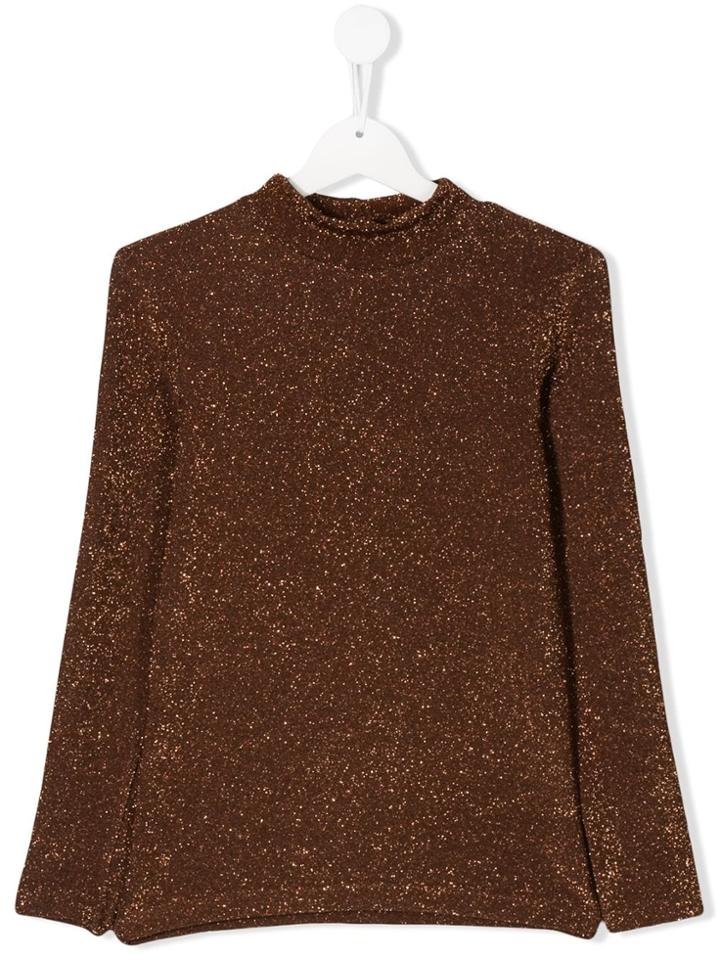 Caffe' D'orzo Glitter Detail Jumper - Brown