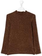 Caffe' D'orzo Glitter Detail Jumper - Brown