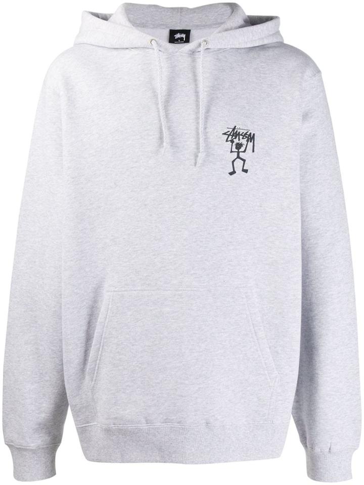 Stussy Warrior Man Oversized Hoody - Grey