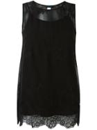 Twin-set Floral Embroidery Tank