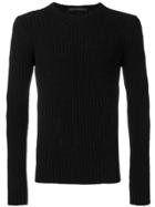 Daniele Alessandrini Perfectly Fitted Sweater - Black