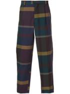 Kolor Plaid Tailored Trousers - Multicolour