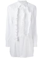 Comme Des Garçons Ruffled Front Shirt, Women's, Size: Medium, White, Cotton