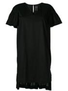 Marc Ellis Poplin V-neck Dress - Black