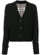 Uma Wang Luxurious V-neck Cardigan - Black