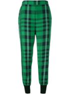 Stella Mccartney Check Julia Trousers, Women's, Size: 38, Green, Cotton/viscose