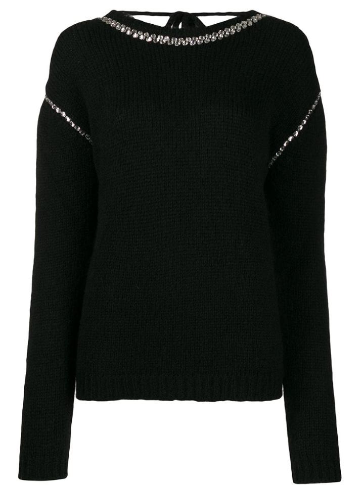 Rochas Embellished Jumper - Black