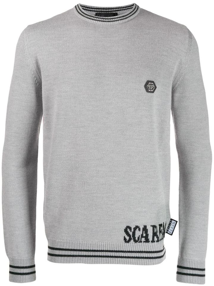 Philipp Plein Scarface Jumper - Grey
