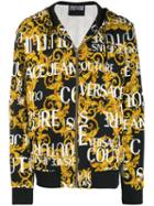 Versace Jeans Couture Barocco Print Zip-up Hoodie - Yellow