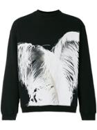 Maison Margiela Feather Print Sweatshirt - Black