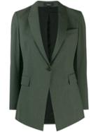 Theory Fitted Single-breasted Blazer - Green