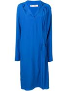 Marni Micro-pleated Detail Dress - Blue
