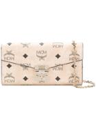 Mcm Patricia Two Fold Wallet - Nude & Neutrals