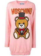 Moschino Teddy Bear Knit Sweater - Pink