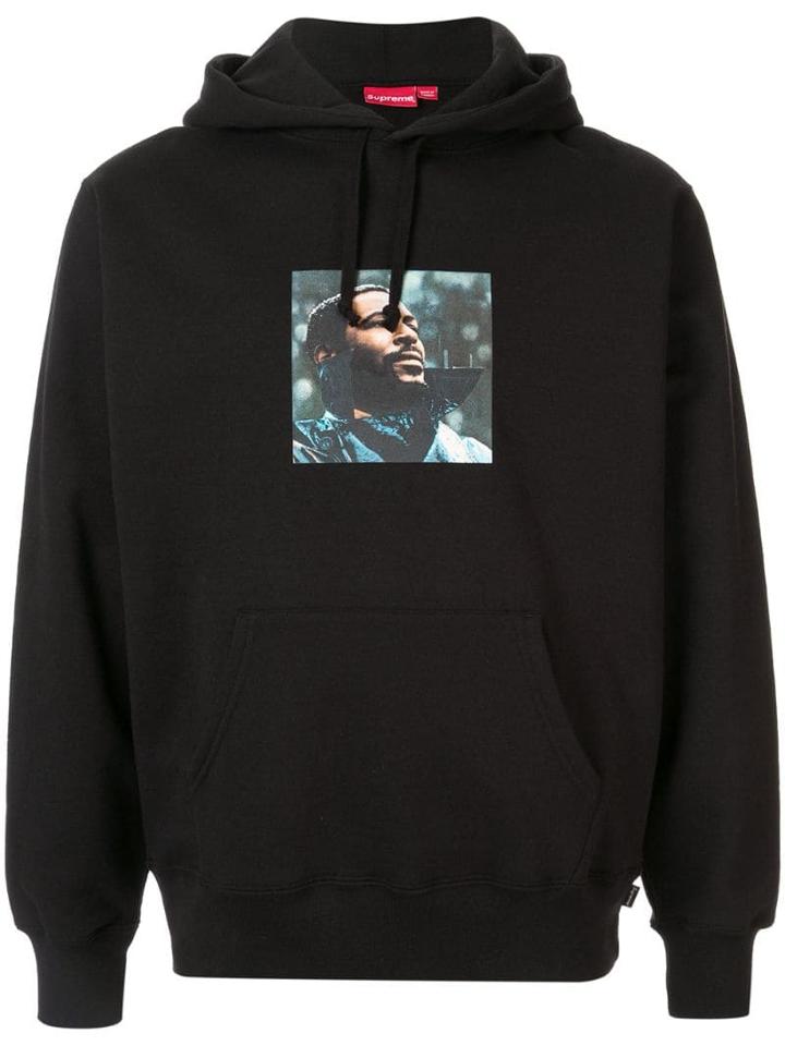 Supreme Marvin Gaye Hooded Sweatshirt - Black