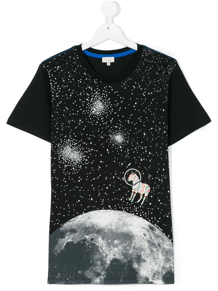 Paul Smith Junior Zebra Print T-shirt - Black