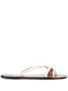 Atp Atelier Strappy Flat Sandals - White