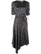 Jonathan Simkhai Floral Drawstring Dress - Black