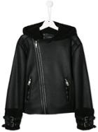 John Richmond Junior Teen Faux Leather Jacket - Black
