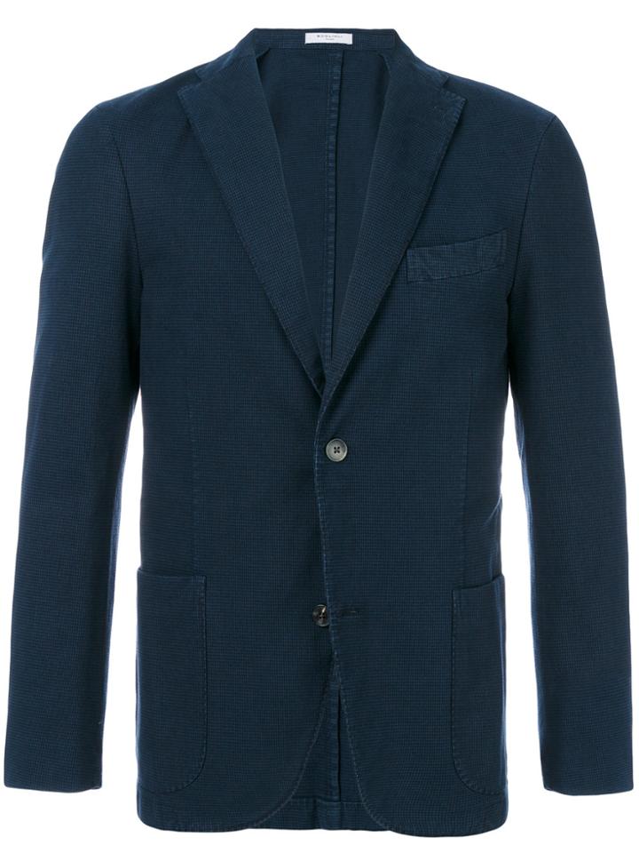 Boglioli Houndstooth Blazer - Blue